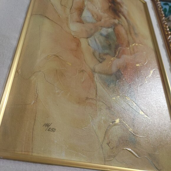 Peter Nixon Art Large Giclée Vintage Framed Signed Encircled II Ornate Frame HTF - Picture 9 of 14